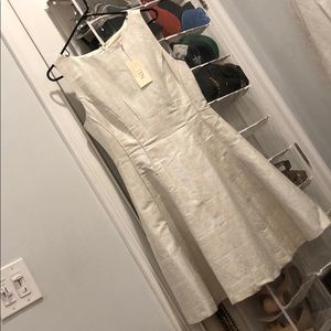 Ivory and silver dress